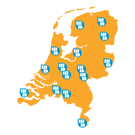 Kaart van Nederland